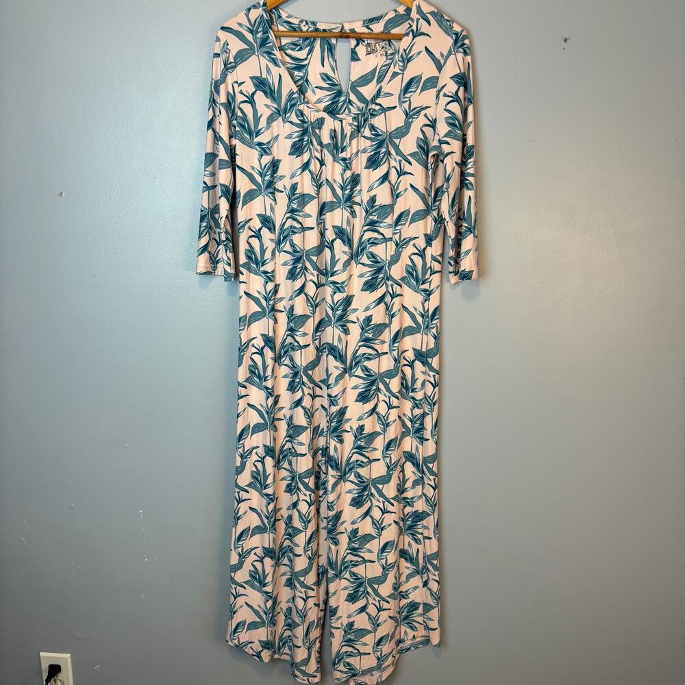 Muk Luks Cloud Knit Palm Springs Lounge Jumpsuit Pajamas Onesie Small